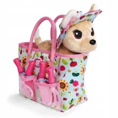 PIESEK CHI CHI LOVE W TOREBCE Z AKCESORIAMI OGRODNICZYMI DLA DZIECI SIMBA 3+