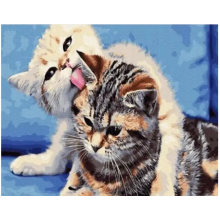 MALOWANIE PO NUMERACH DWA KOTY NORIMPEX 40X50 CM 7+