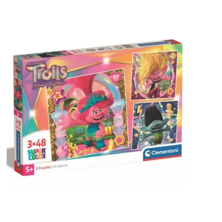 Puzzle Trolls Supercolor 144 Elementów Clementoni 5+
