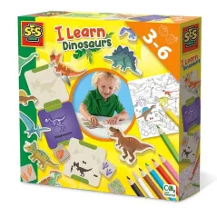 ZESTAW EDUKACYJNY DINOZAURY SES CREATIVE 3+