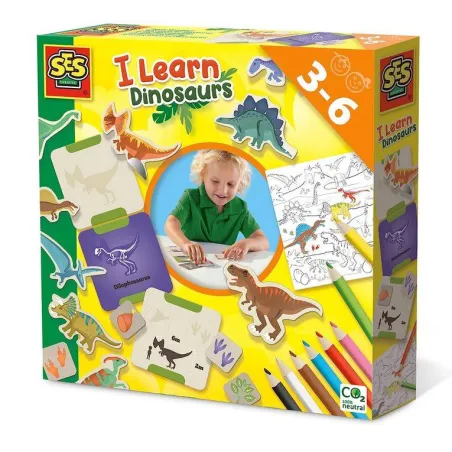 ZESTAW EDUKACYJNY DINOZAURY SES CREATIVE 3+