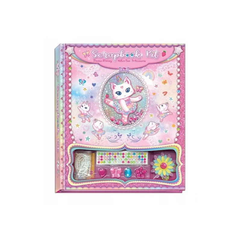 PECOWARE ZESTAW DO DEKOROWANIA SCRAPBOOK KOT BALETNICA 6+