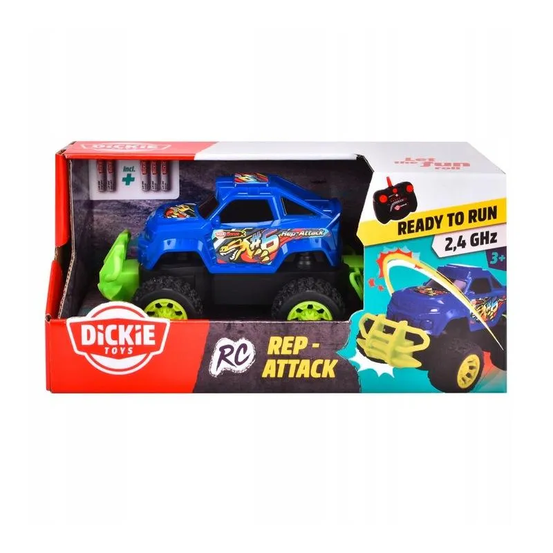 ZDALNIE STEROWANY MONSTER TRUCK REP ATTACK  DICKIE TOYS 6+