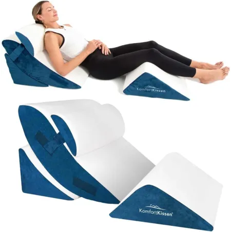Poduszka Klinowa Ortopedyczna 4W1 Pod Plecy Nogi I Głowę Pianka Memory Komfortkissen