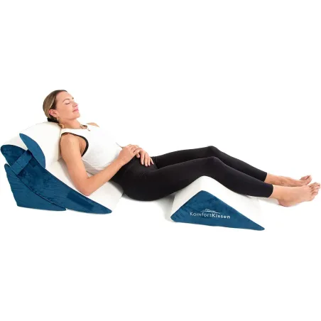 Poduszka Klinowa Ortopedyczna 4W1 Pod Plecy Nogi I Głowę Pianka Memory Komfortkissen