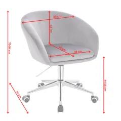 WELUROWY FOTEL OBROTOWY PUDROWY RÓŻ NA ZŁOTEJ PODSTAWIE NORDFORM DESIGN RADAL