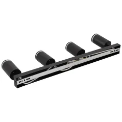 LEDHOFF LAMPA SUFITOWA NATYNKOWA SPOT 4XLED GU10 CZARNA Z RINGIEM 60 CM