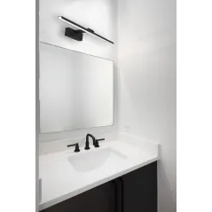 KINKIET ŁAZIENKOWY NAD LUSTRO LED 60 CM CZARNY MAT 12 W 1050 LM LEDHOFF