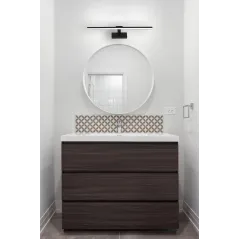 KINKIET ŁAZIENKOWY NAD LUSTRO LED 60 CM CZARNY MAT 12 W 1050 LM LEDHOFF