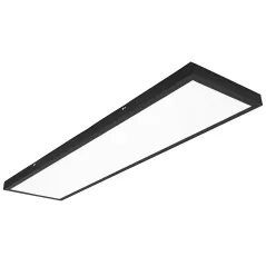PANEL SUFITOWY LED 120X30 CM 40 W 4000 LM CZARNY LEDHOFF PLAFON NATYNKOWY