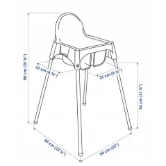 Nogi Krzesełka Do Karmienia 4 Szt Ikea Antilop Zestaw Wymienny