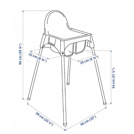Nogi Krzesełka Do Karmienia 4 Szt Ikea Antilop Zestaw Wymienny