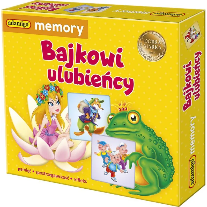 BAJKOWI ULUBIEŃCY GRA MEMORY - Adamigo