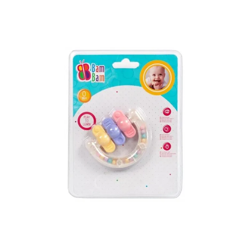 GRZECHOTKA GRYZAK ZNACZKI EDUKACYJNA ZABAWKA DLA NIEMOWLĄT 0M+