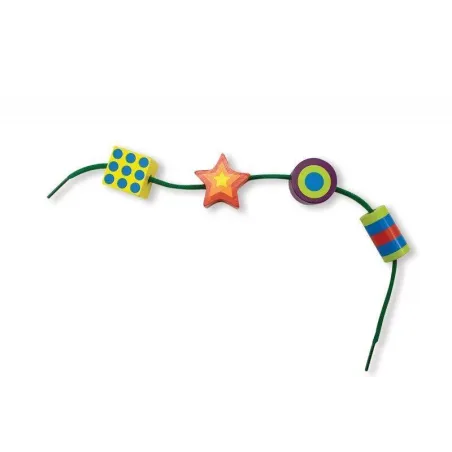 Zestaw Dużych Koralików Kreatywna Zabawa I Ćwiczenie Sprawności Manualnej Melissa & Doug 2+