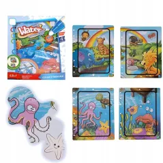 KOLOROWANKA WODNA WATER Z PISAKIEM ZWIERZĘTA – WIELOKROTNE UŻYCIE DLA DZIECI 3+