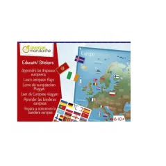 POZNAJ EUROPEJSKIE FLAGI ZESTAW EDUKACYJNY AVENUE MANDARINE 6+