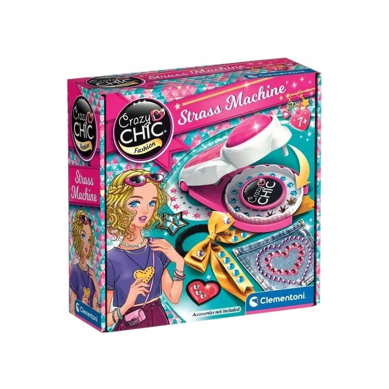 CRAZY CHIC MASZYNKA DO OZDABIANIA KREATYWNA ZABAWA CLEMENTONI 7+