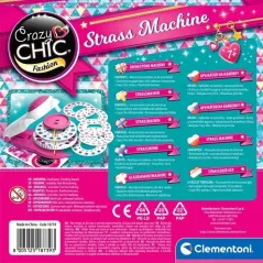 CRAZY CHIC MASZYNKA DO OZDABIANIA KREATYWNA ZABAWA CLEMENTONI 7+