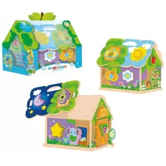 Edukacyjny Domek Sorter Kształtów Kids Euroswan Frootimals 12M+
