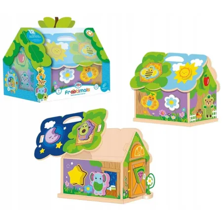 Edukacyjny Domek Sorter Kształtów Kids Euroswan Frootimals 12M+