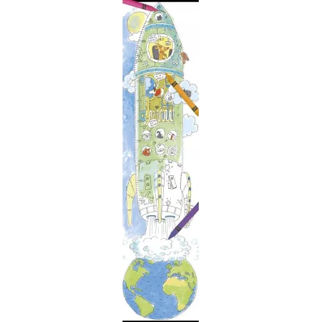 Kolorowanka Ścienna Psia Rakieta Kreatywna Zabawa I Miarka Monumi