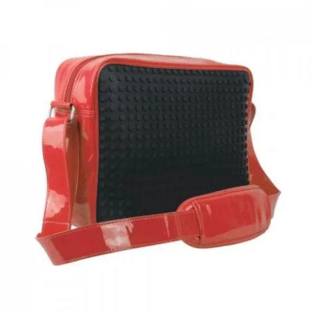 PIXELOWA LAKIEROWANA TORBA CZERWONA - Pipistrello