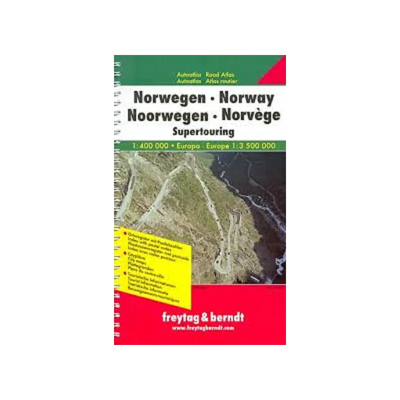 ATLAS DROGOWY NORWEGIA 1:400 000