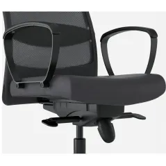 Krzesło Biurowe Ergonomiczne Ikea Markus Vissle Ciemnoszare Z Zagłówkiem