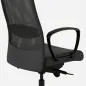 Krzesło Biurowe Ergonomiczne Ikea Markus Vissle Ciemnoszare Z Zagłówkiem