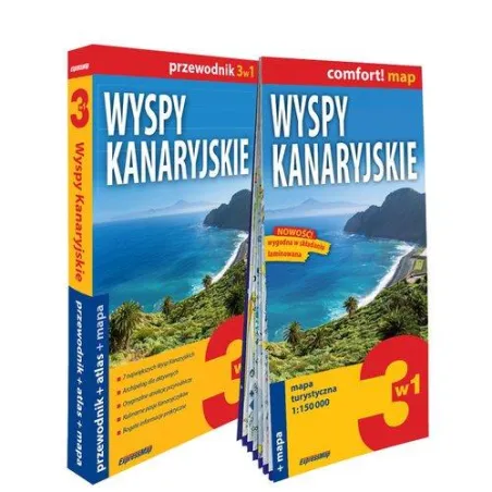 Wyspy Kanaryjskie 3W1: Przewodnik Ilustrowany + Atlas + Mapa