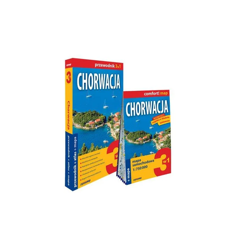 Chorwacja 3w1 przewodnik  atlas  mapa  Szeratics Ewelina