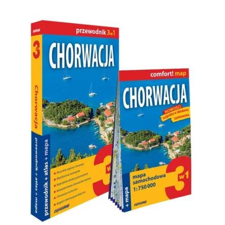 Chorwacja 3w1 przewodnik  atlas  mapa  Szeratics Ewelina