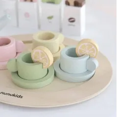 DREWNIANE NACZYNIA KUCHENNE DLA DZIECI ZESTAW KUCHENNY MEGA CREATIVE 3+