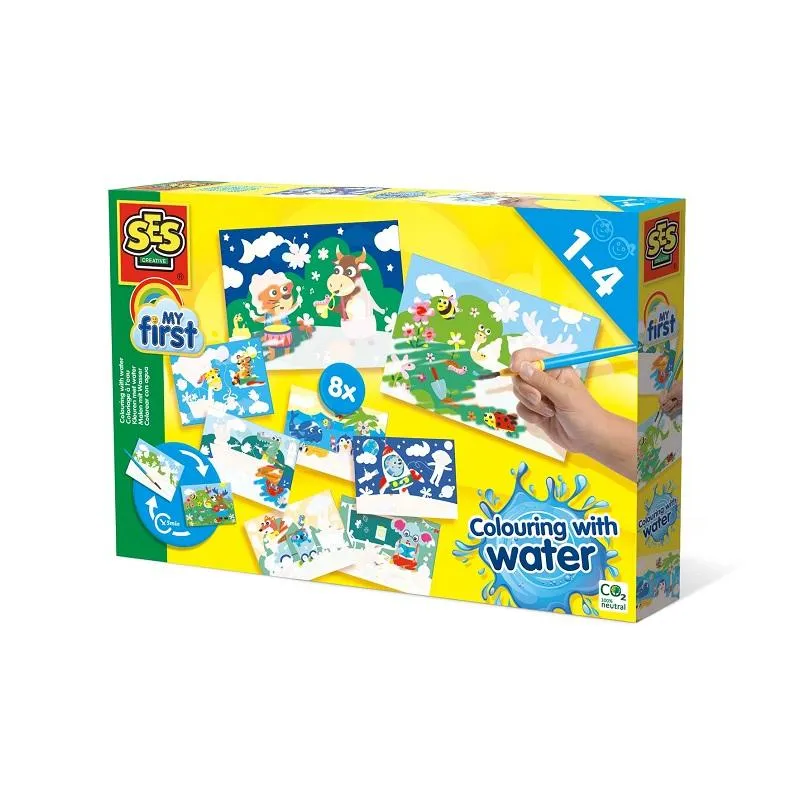 KOLOROWANKA WODNA ZWIERZĘTA MALOWANIE WODĄ SES CREATIVE 12M+
