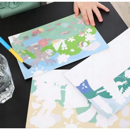 Kolorowanka Wodna Zwierzęta Malowanie Wodą Ses Creative 12M+