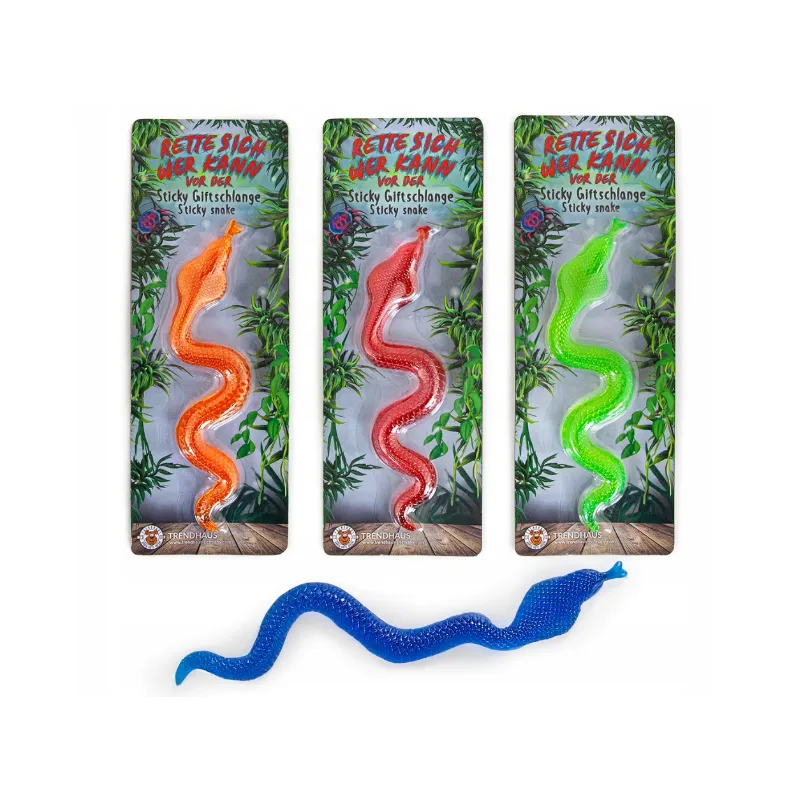 LEPKI WĄŻ ZABAWKA RELAKSACYJNA I SENSORYCZNA MIX KOLORÓW