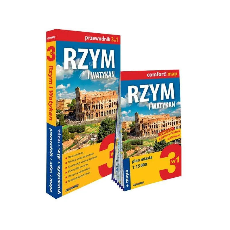 RZYM 3W1: PRZEWODNIK + ATLAS + MAPA