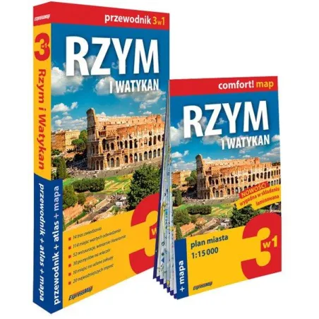 RZYM 3W1: PRZEWODNIK + ATLAS + MAPA