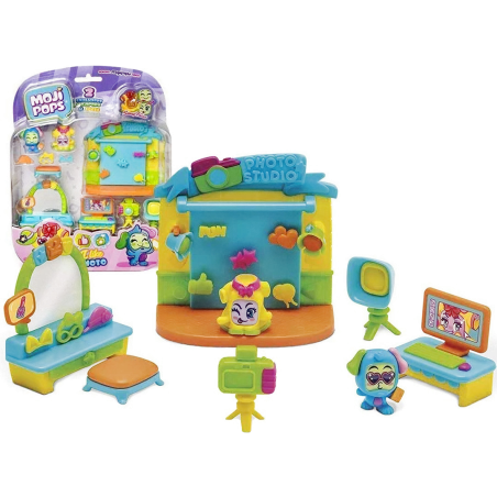 Mojipops I Like Photo 2 Figurki Kolekcjonerskie Z Wymiennymi Twarzami + Akcesoria