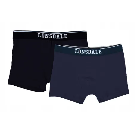 Majtki Bokserki Męskie Xl 2-Pak Granat + Czerń Lonsdale