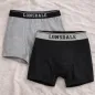 Majtki Bokserki Męskie M 2Pack Czarny + Szary Lonsdale