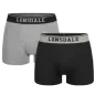 Majtki Bokserki Męskie L 2Pack Czarny + Szary Lonsdale