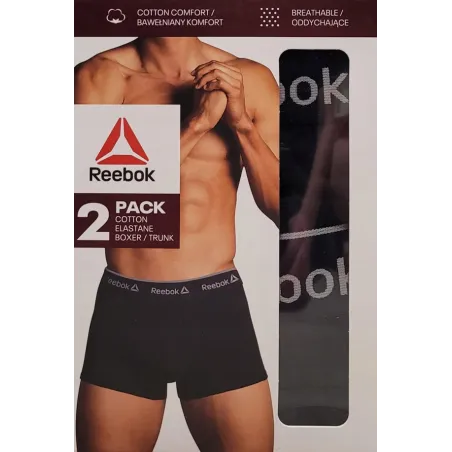 Bokserki Męskie Reebok 2Pak Xxl Czarne