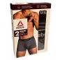 Bokserki Męskie 2-Pack Xxl Czarne + Szary Melanż Reebok