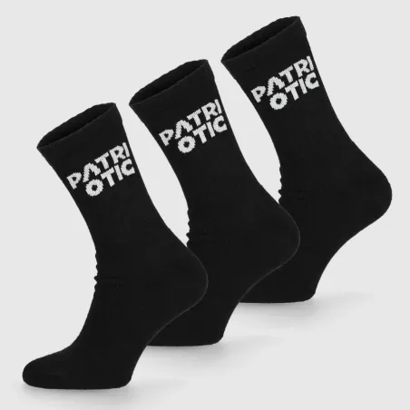 Skarpetki Długie Patriotic 3-Pak Czarne Rozmiar 43-46