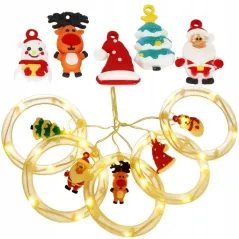 Światełka Led Figurki Świąteczne110 Led 3M Usb Springos