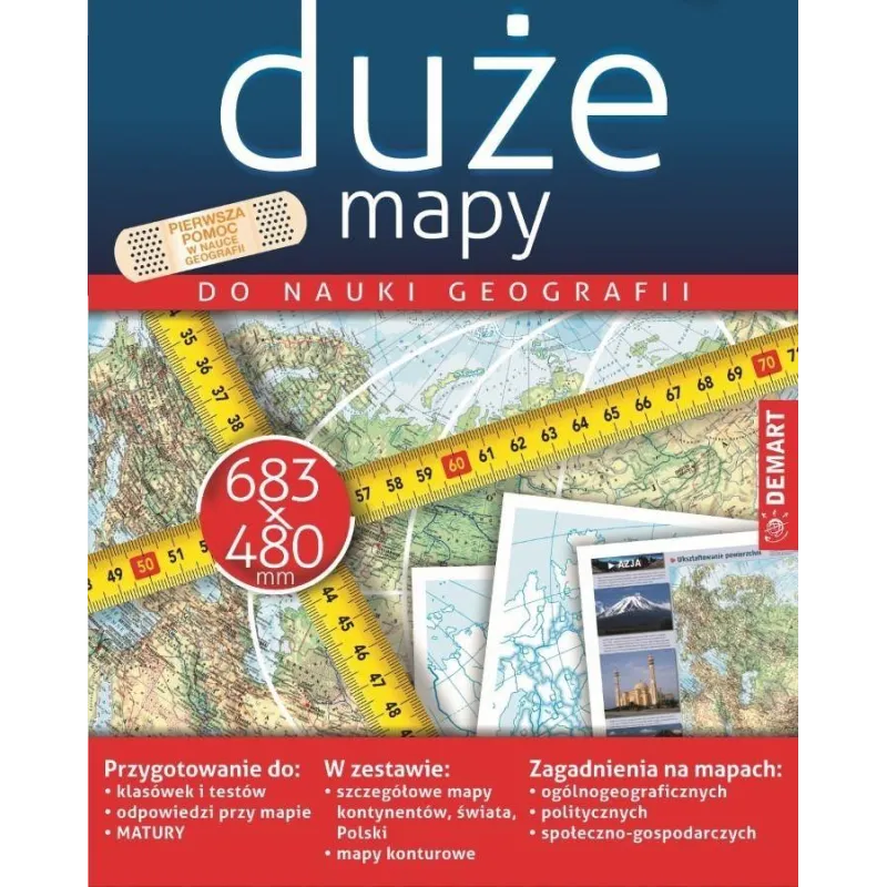 DUŻE MAPY DO NAUKI GEOGRAFII - Demart