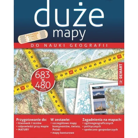 DUŻE MAPY DO NAUKI GEOGRAFII - Demart