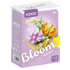 KLOCKI KOCO SUKULENTY W DONICZCE 295 ELEMENTÓW EDUKACYJNA ZABAWA DLA DZIECI 6+